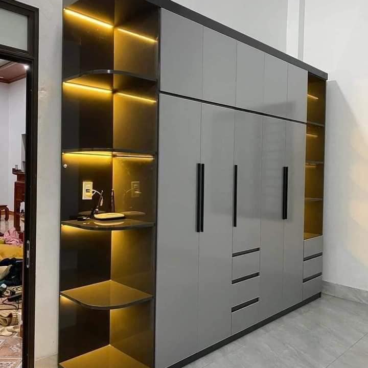 Mẫu Thực Tế Tủ Quần Áo Cánh Kính Hiện Đại
