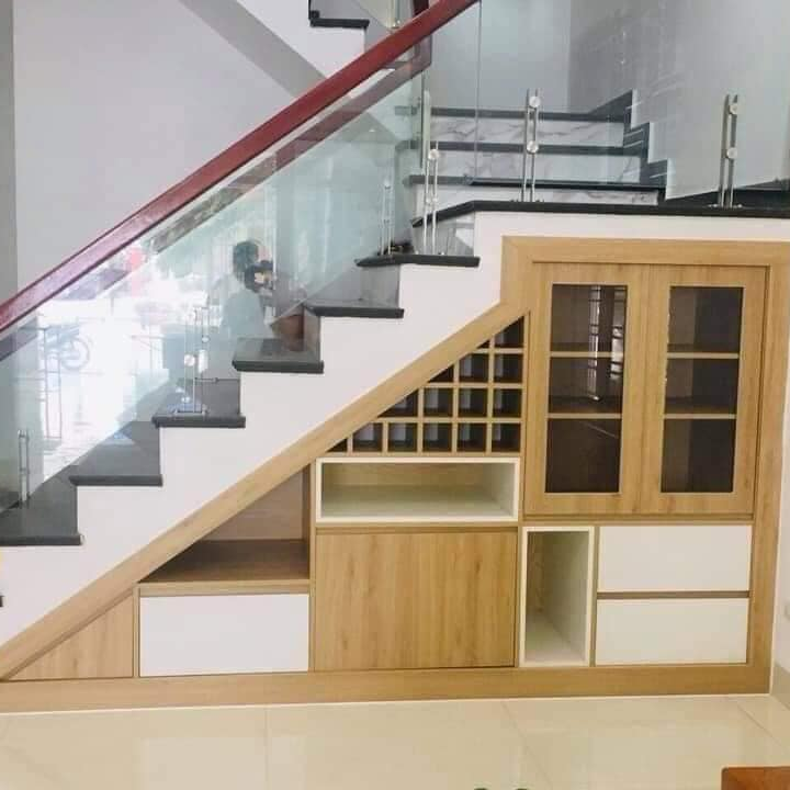 Combo Cầu Thang Kết Hợp Tủ Rượu