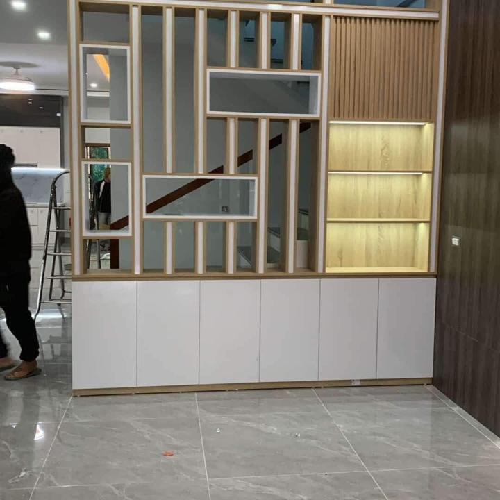 Kệ Trang Trí Phòng Khách Thiết Kế Hiện Đại