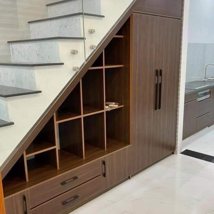 Combo Cầu Thang Kết Hợp Tủ Rượu