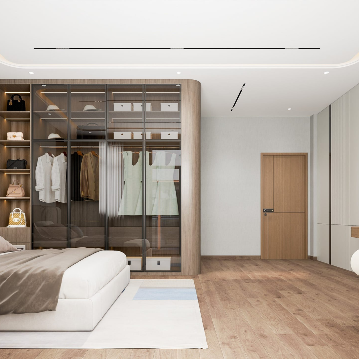 Thiết Kế Combo Full Phòng Ngủ: Giường + Tủ Quần Áo + Kệ Tivi + Bàn Học + Bàn Trang Điểm