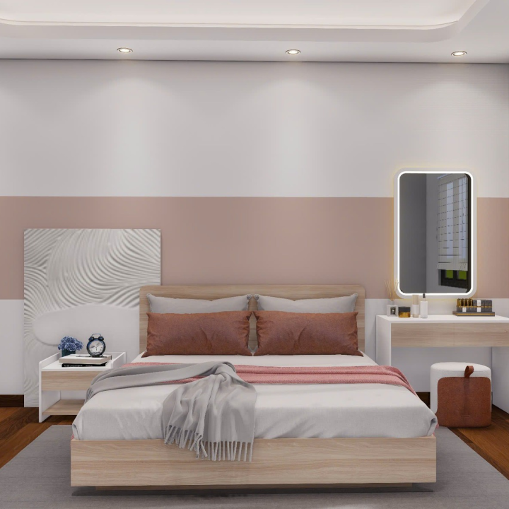 Thiết Kế Combo Giường + Tủ Quần Áo + Kệ Sách + Bàn Trang Điểm