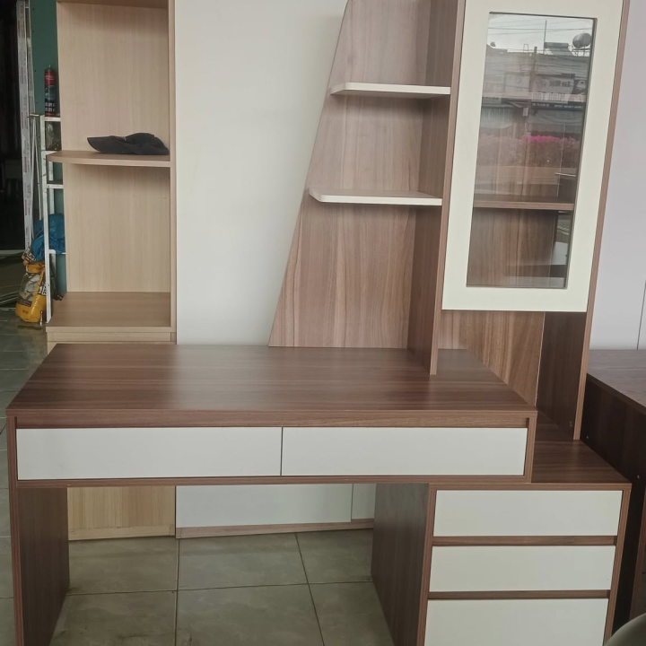 Combo Bàn Học Kết Hợp Ngăn Tủ + Bàn Trang Điểm