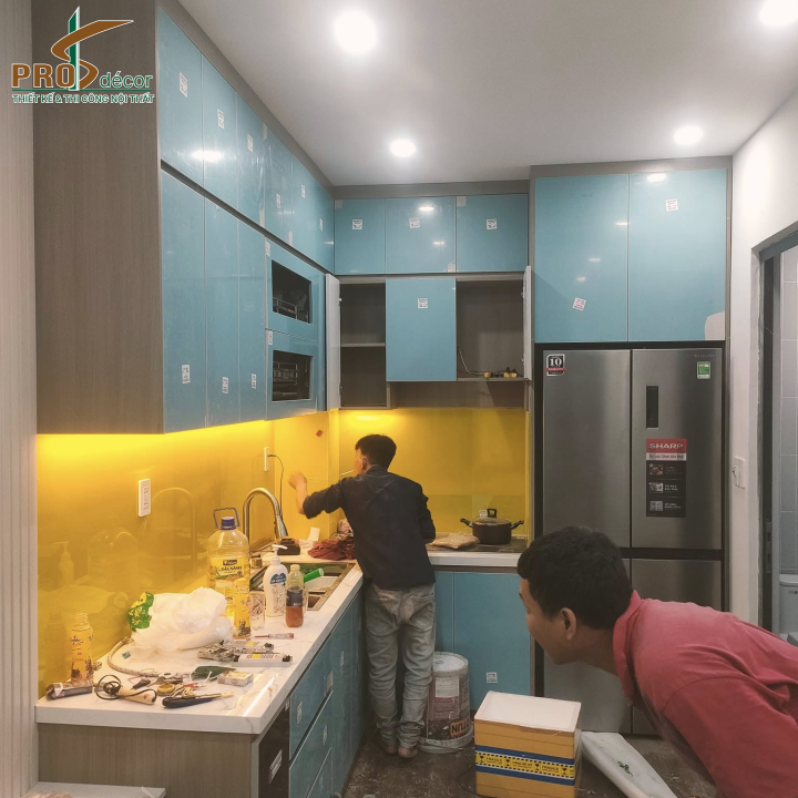 Thiết Kế Tủ Bếp Mini Hiện Đại Sang Trọng