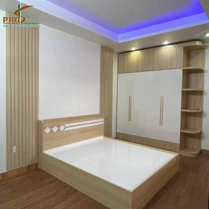 Mẫu Combo Giường + Tủ Quần Áo Hiện Đại
