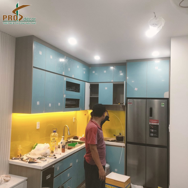 Thiết Kế Tủ Bếp Mini Hiện Đại Sang Trọng