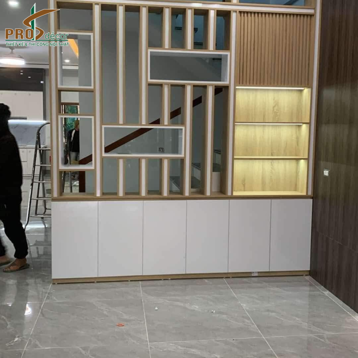 Kệ Trang Trí Phòng Khách Thiết Kế Hiện Đại