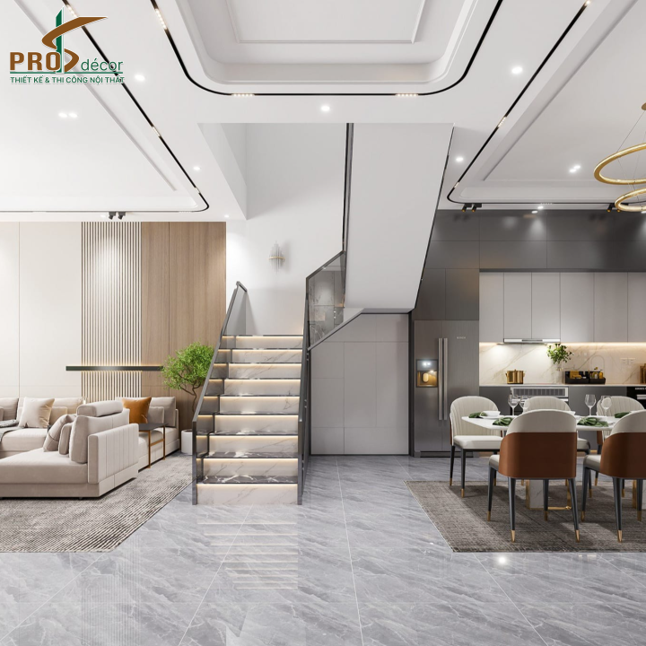 Thiết Kế Trọn Gói Phòng Khách & Phòng Bếp Tạo Không Gian Sang Trọng