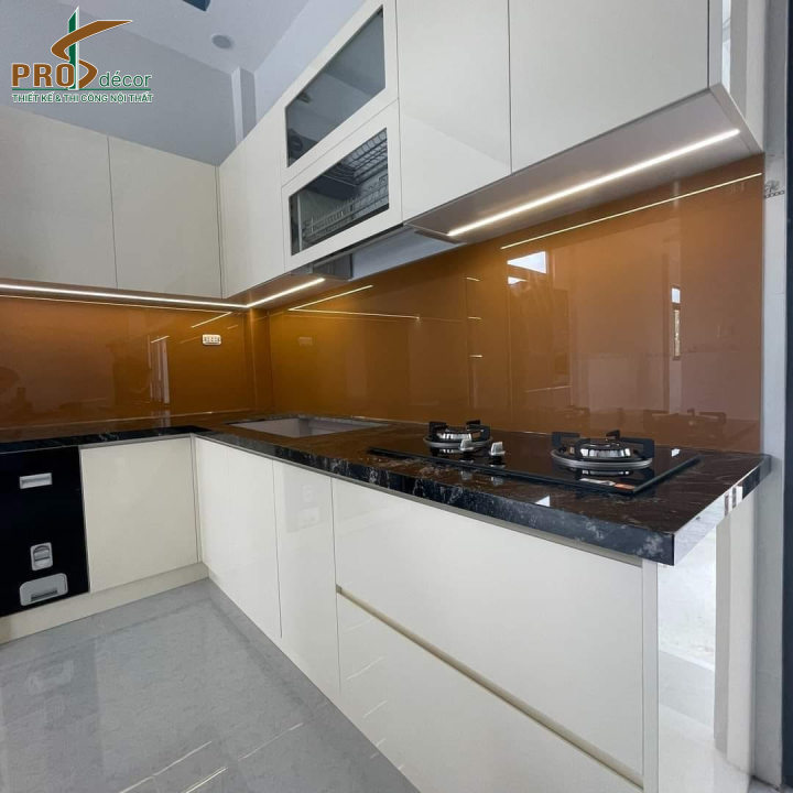 Tủ Bếp Hình Chữ L Cao Cấp