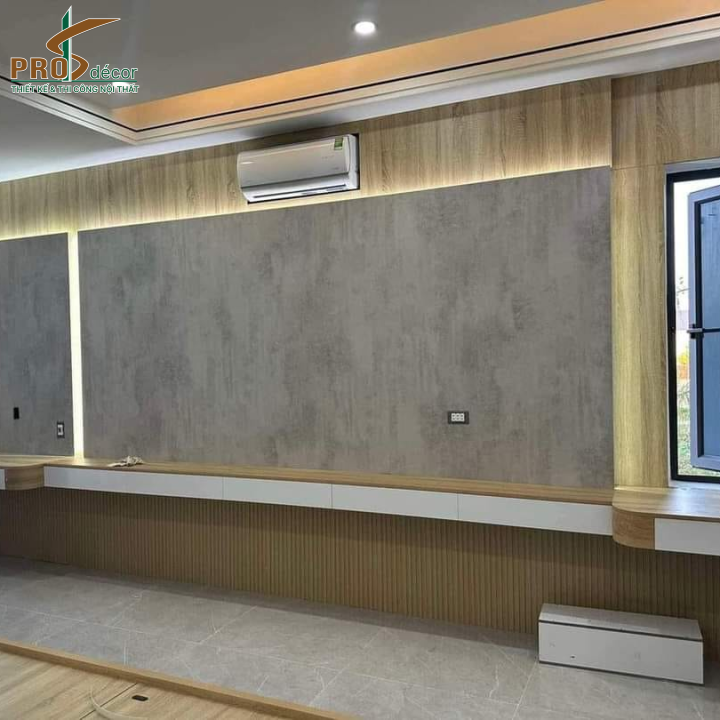 Kệ Tivi Nội Thất Full Tường