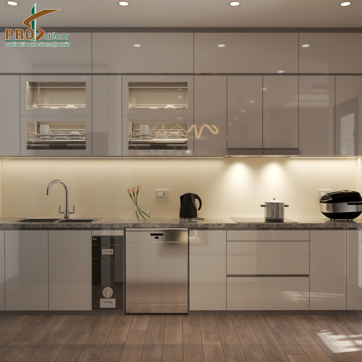 Tủ Bếp Tân Cổ Điển Hiện Đại Sang Trọng