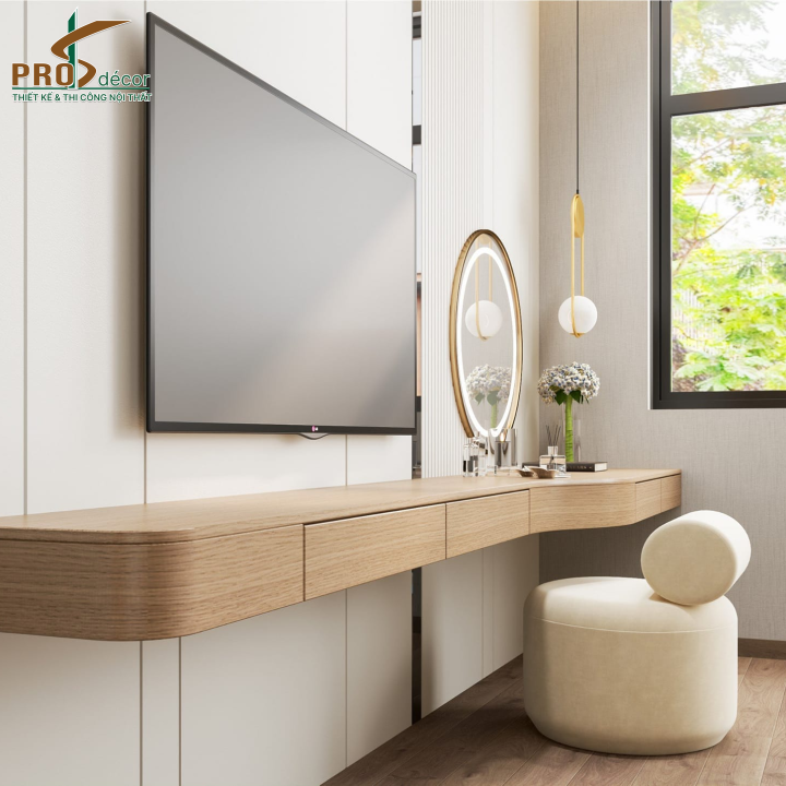 Kệ Tivi Treo Tường Ngăn Kéo Thông Minh