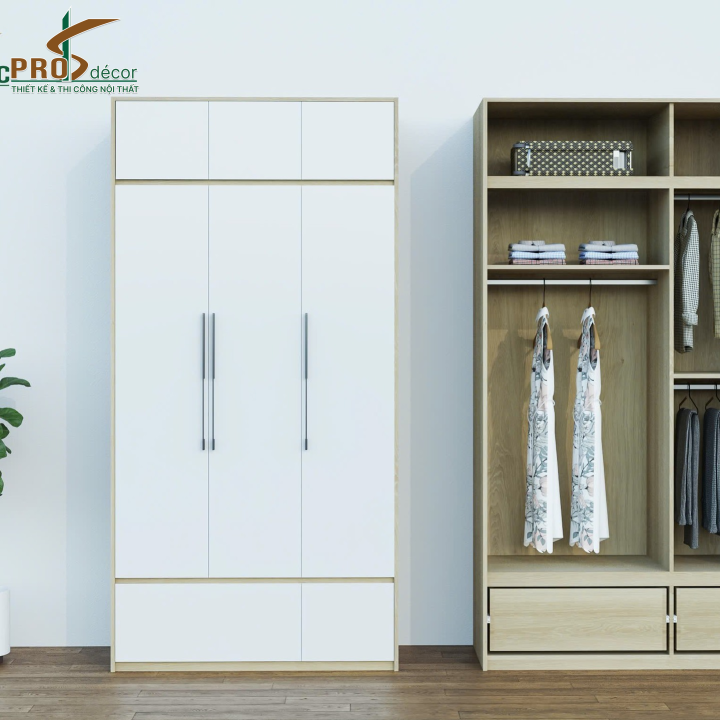 Tủ Quần Áo Cánh Kính Hiện Đại