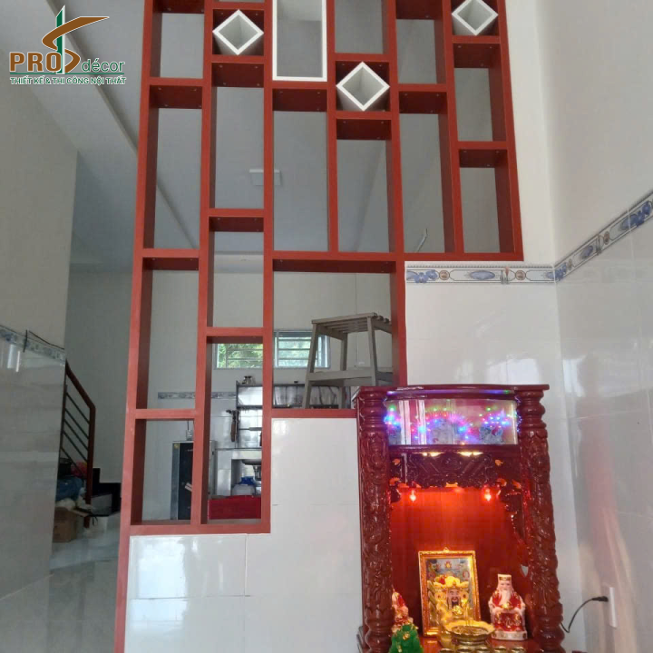Combo Cầu Thang Kết Hợp Vách - Kệ Trang Trí